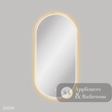 Fienza LED60120FPUB Empire LED Urban Brass Framed Mirror 600 x 1200mm - Mirrors