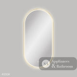 Fienza LED60120FPUB Empire LED Urban Brass Framed Mirror 600 x 1200mm - Mirrors