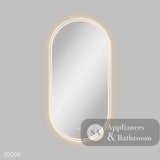 Fienza LED60120FPW Empire LED Matte White Framed Mirror 600 x 1200mm - Mirrors