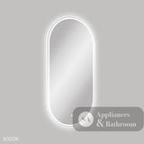 Fienza LED60120FPW Empire LED Matte White Framed Mirror 600 x 1200mm - Mirrors