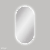 Fienza LED60120FPW Empire LED Matte White Framed Mirror 600 x 1200mm - Mirrors