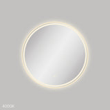 Fienza LED700FRUB Reba LED Urban Brass Framed Mirror 700mm - Mirrors