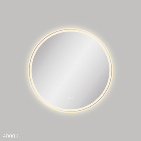 Fienza LED700FRUB Reba LED Urban Brass Framed Mirror 700mm - Mirrors