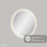 Fienza LED700FRUB Reba LED Urban Brass Framed Mirror 700mm - Mirrors