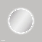 Fienza LED700FRW Reba LED Matte White Framed Mirror 700mm - Mirrors