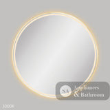 Fienza LED900FRUB Reba LED Urban Brass Framed Mirror 900mm - Mirrors