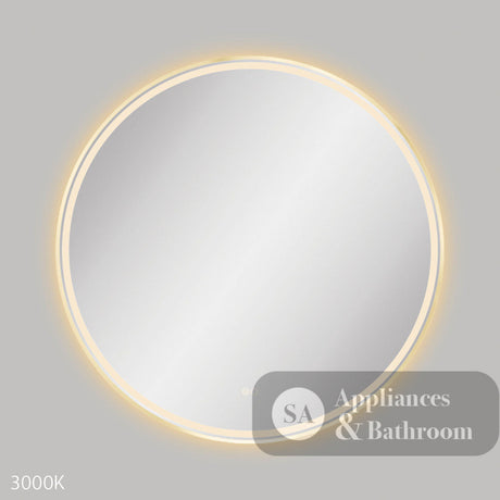 Fienza LED900FRUB Reba LED Urban Brass Framed Mirror 900mm - Mirrors