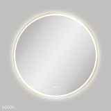 Fienza LED900FRUB Reba LED Urban Brass Framed Mirror 900mm - Mirrors