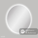 Fienza LED900FRW Reba LED Matte White Framed Mirror 900mm - Mirrors