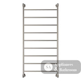 Fienza Lillian Heated Towel Rail - Brushed Nickel - Heated Towel Ladder