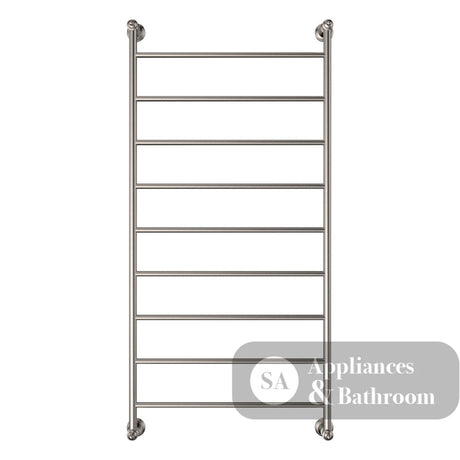 Fienza Lillian Heated Towel Rail - Brushed Nickel - Heated Towel Ladder
