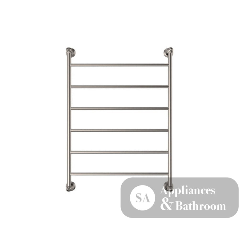 Fienza Lillian Heated Towel Rail - Brushed Nickel - Heated Towel Ladder