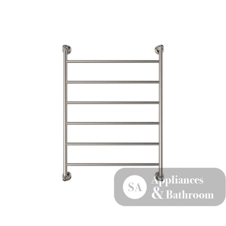 Fienza Lillian Heated Towel Rail - Brushed Nickel - Heated Towel Ladder