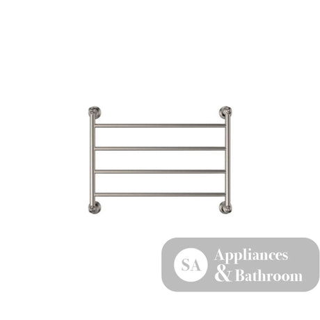 Fienza Lillian Heated Towel Rail - Brushed Nickel - Heated Towel Ladder