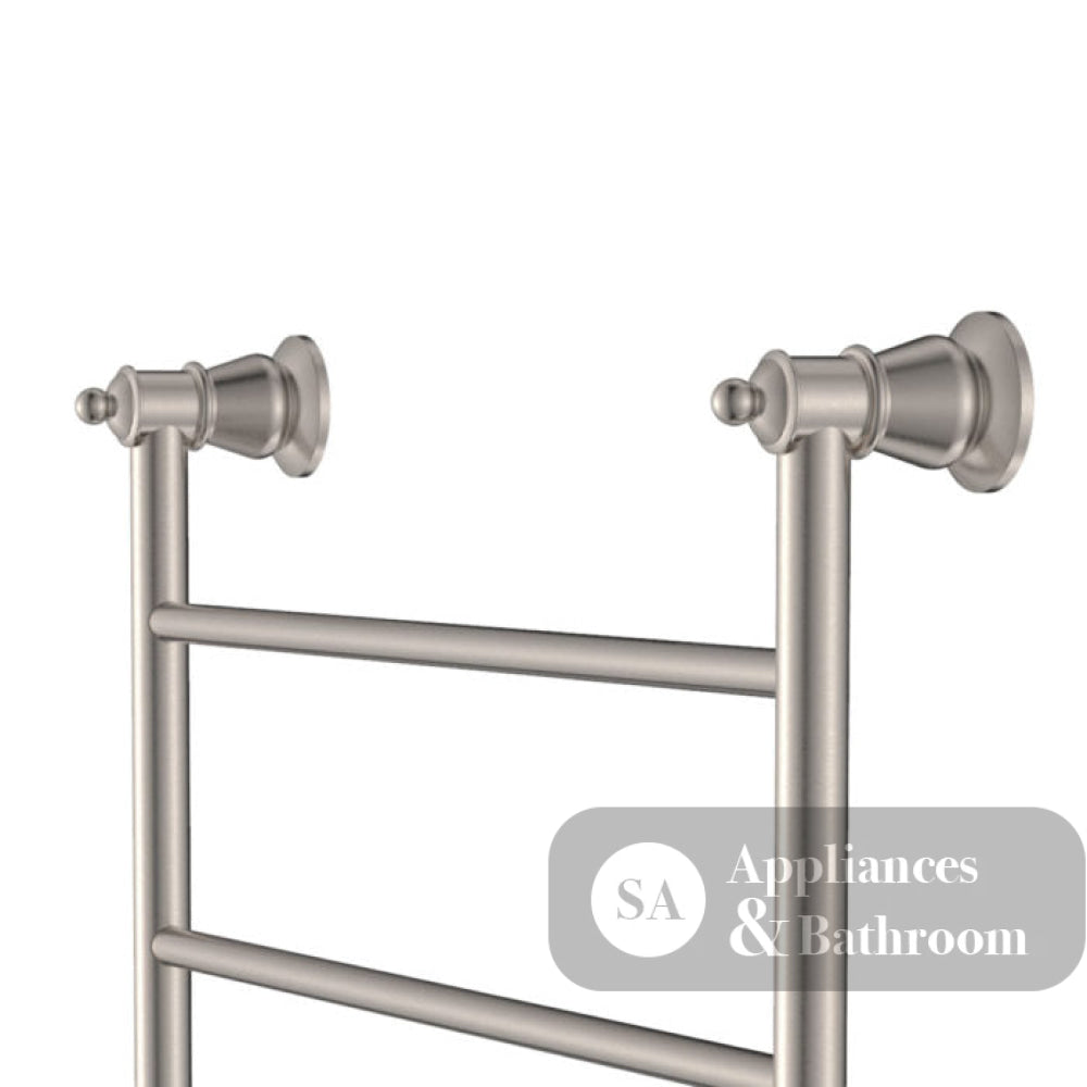 Fienza Lillian Heated Towel Rail - Brushed Nickel - Heated Towel Ladder