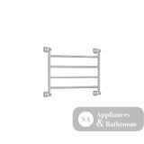 Fienza Lillian Heated Towel Rail - Chrome - 4 Bars | 600mm x 458mm - Heated Towel Ladder