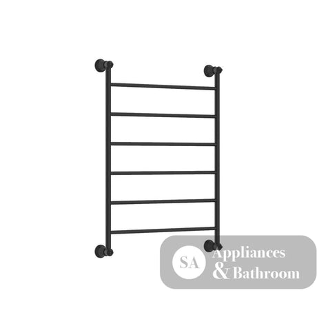 Fienza Lillian Heated Towel Rail - Matte Black - Heated Towel Ladder