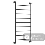 Fienza Lillian Heated Towel Rail - Matte Black - Heated Towel Ladder