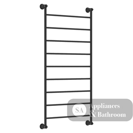 Fienza Lillian Heated Towel Rail - Matte Black - Heated Towel Ladder