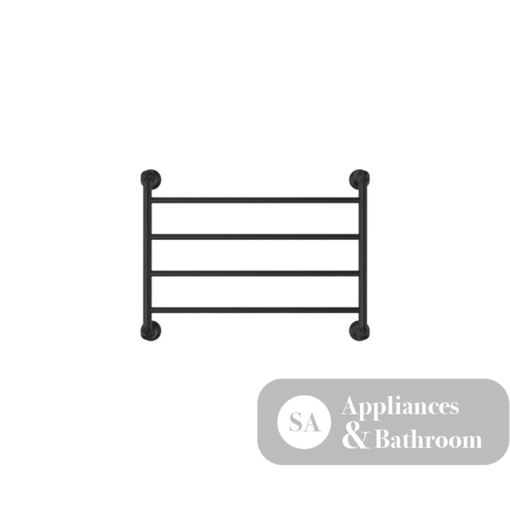 Fienza Lillian Heated Towel Rail - Matte Black - Heated Towel Ladder