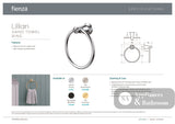 Fienza Lillian Towel Ring Urban Brass - Hand Towel Holder