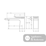 Fienza Lincoln Basin Mixer Mixed Finish - Basin Mixer