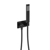 Fienza Lincoln Hand Shower - Matte Black - Lincoln Hand Shower Soft Square Plate Matte Black - Hand Shower