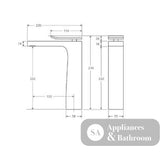 Fienza Lincoln Tall Basin Mixer Mixed Finish - Basin Mixer