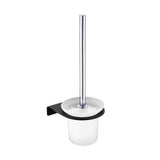 Fienza Lincoln Toilet Brush Black & Chrome 860010 - TOILET BRUSHES