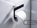 Fienza Lincoln Toilet Roll Holder Black & Chrome 86003 - TOILET ROLL HOLDERS