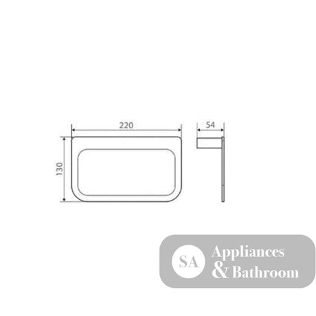 Fienza Lincoln Toilet Roll Holder Black & Chrome 86003 - TOILET ROLL HOLDERS