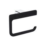 Fienza Lincoln Toilet Roll Holder Black & Chrome 86003 - TOILET ROLL HOLDERS