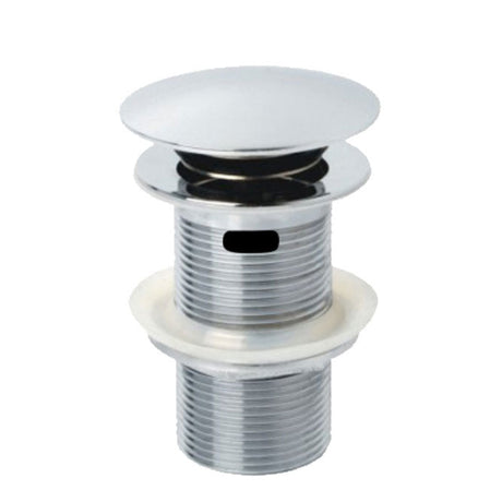 Fienza Metal Cap Pop-Up Waste with Overflow 32mm - Chrome - Basin Pop up Waste