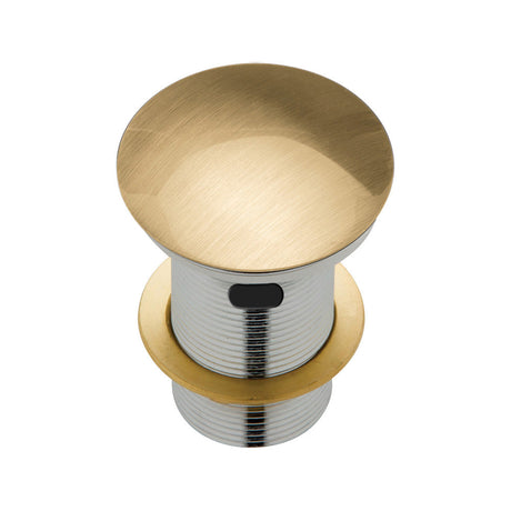 Fienza Metal Cap Pop-Up Waste with Overflow 32mm - Urban Brass - Basin Pop up Waste