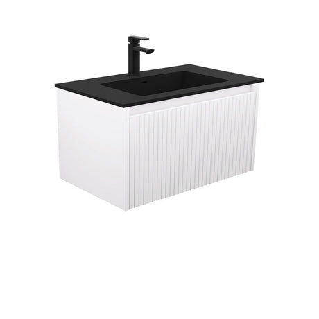 Fienza MON75RW 750 Montana Alina Satin White Wall-Hung Vanity - Vanity Units