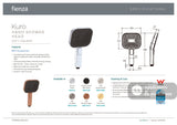 Fienza MSH139 Kuro Hand Shower Head Soft Square Chrome