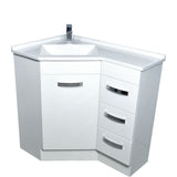 Fienza Pc6090 Corner 600X900 Vanity Unit White - Special Order Units