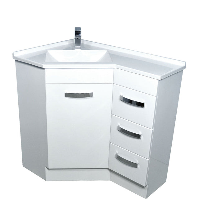 Fienza Pc6090 Corner 600X900 Vanity Unit White - Special Order Units