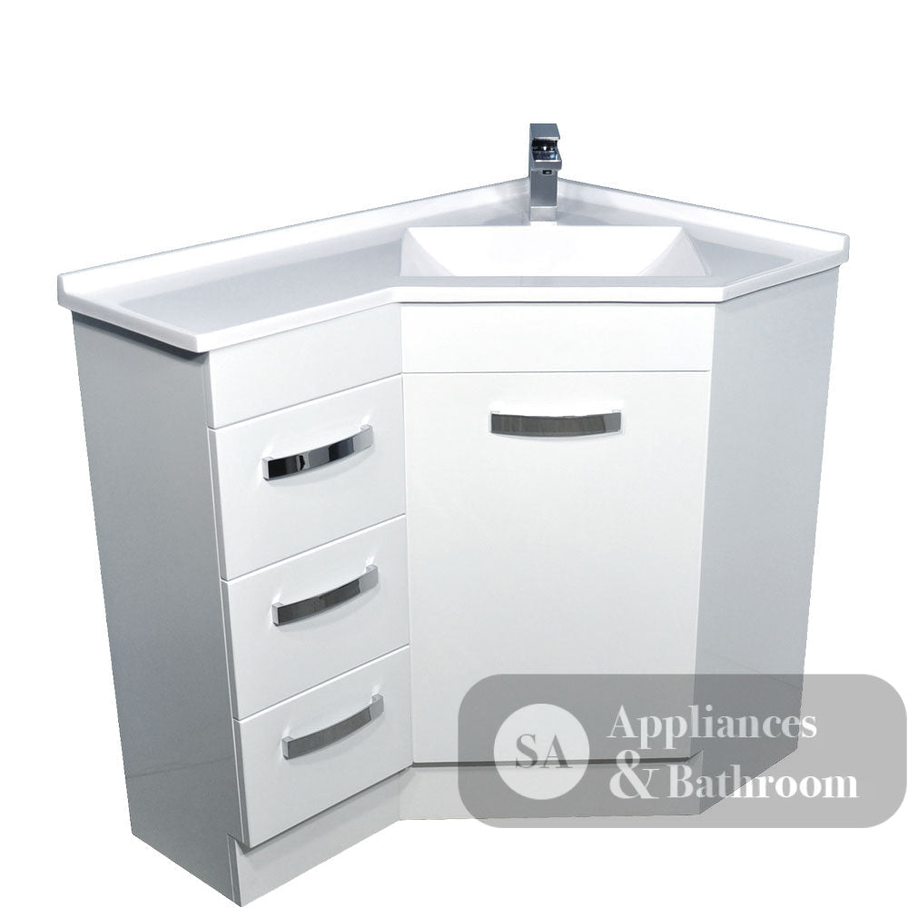 Fienza Pc9060 Corner 600X900 Vanity Unit White - Special Order Units