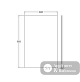 Fienza PEM-6095 Pencil Edge Rectangular Mirror 600 x 950mm - Mirrors