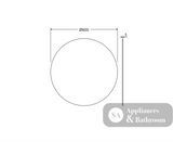 Fienza PEM600R Round Mirror 600mm - Mirrors