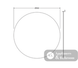 Fienza PEM900R Round Mirror 900mm - Mirrors