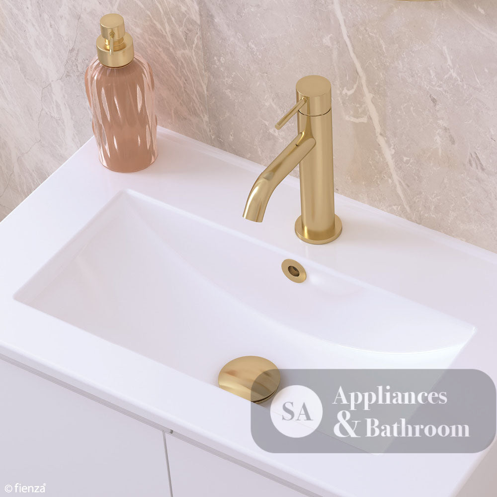Fienza Pop-up Basin / Pullout Waste - Brushed Brass - Basin Pop up Waste