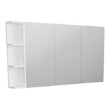 Fienza PS135 Pencil Edge 1200 Mirror Cabinet 1 Side Shelf - Mirrors & Cabinets