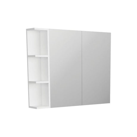 Fienza PS90 Pencil Edge 750 Mirror Cabinet 1 Side Shelf - Mirrors & Cabinets