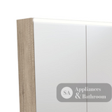 Fienza PSC1200S-LED 1200mm Mirror LED Cabinet Scandi Oak - Mirrors & Cabinets