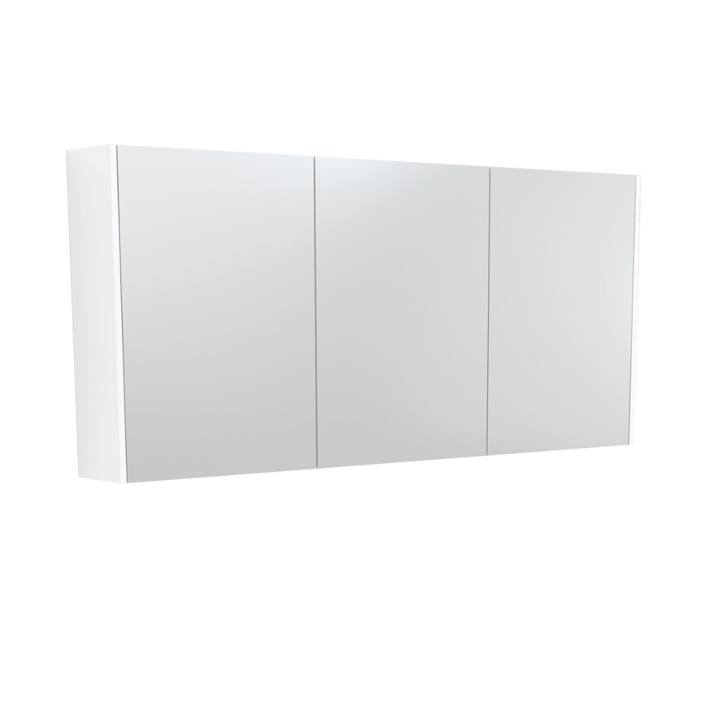 Fienza PSC1500W Mirror Cabinet 1500mm with Side Panels White - Mirrors & Cabinets