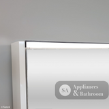 Fienza PSC900MW-LED 900mm Mirror LED Cabinet Satin White - Mirrors & Cabinets
