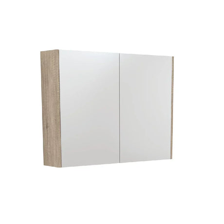 Fienza PSC900S 900 Mirror Cabinet with Scandi Oak Side Panels - Mirrors & Cabinets