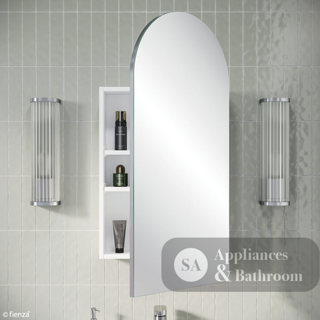 Fienza PSH450ARCH-LED Arch 450 x 900mm Mirror Cabinet - Mirrors & Cabinets